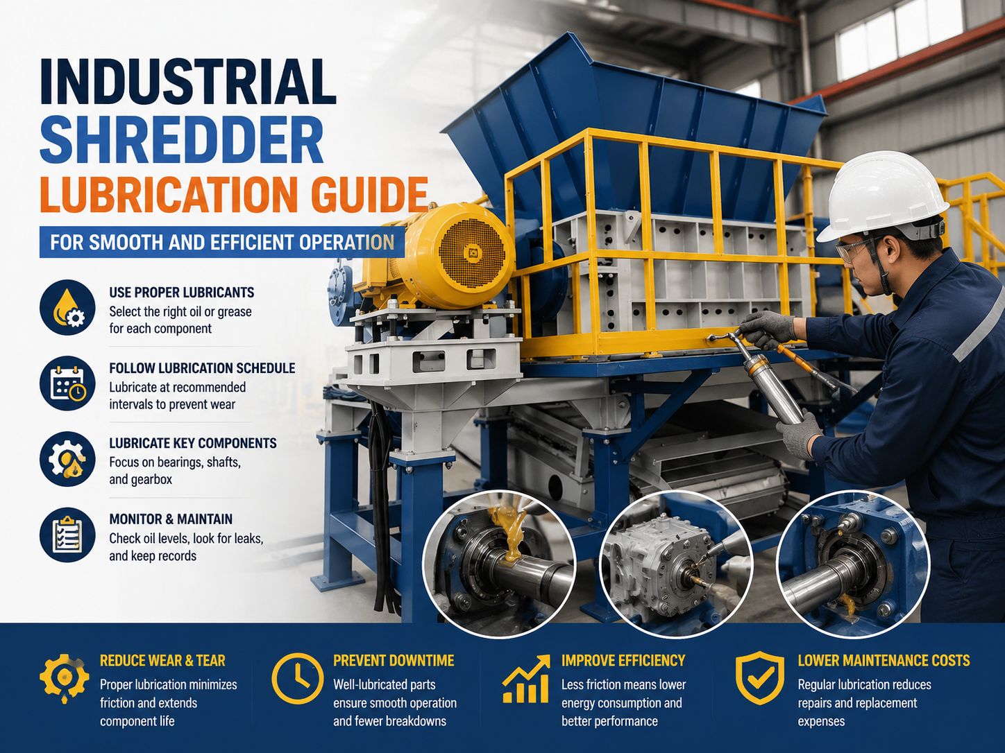 industrial shredder lubrication guide for smooth and efficient operation 1