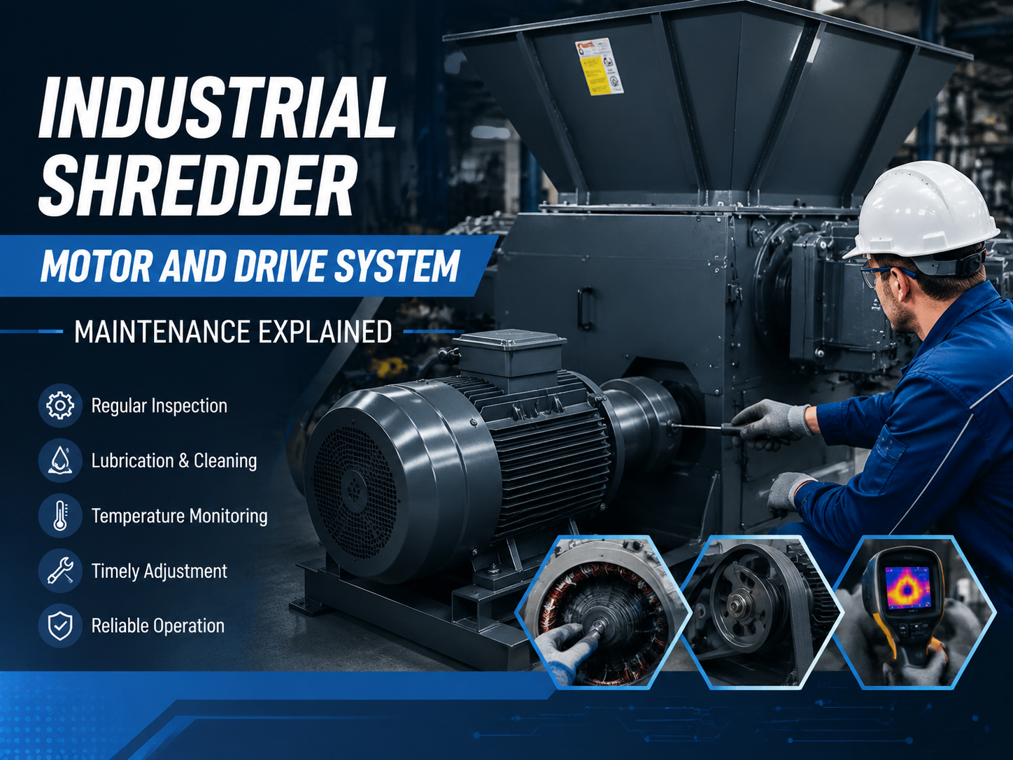 industrial shredder motor and drive system maintenance explained a comprehensive guide