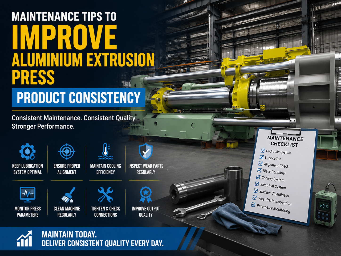 maintenance tips to improve aluminium extrusion press product consistency 1