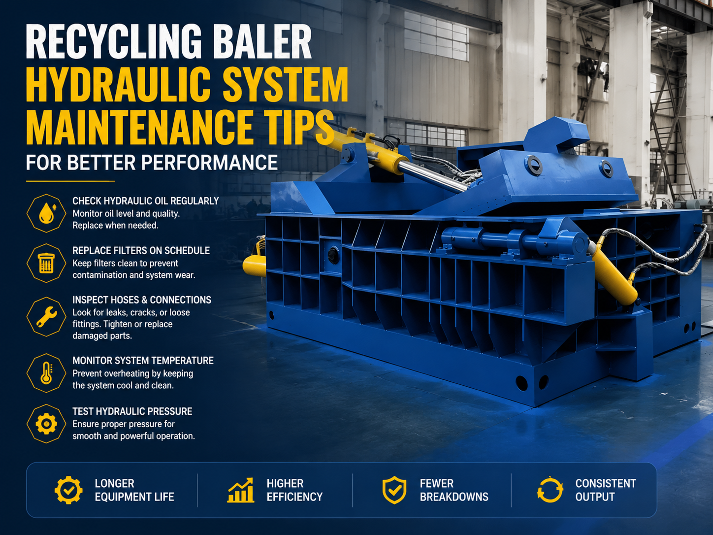 recycling baler hydraulic system maintenance tips for better performance the ultimate guid