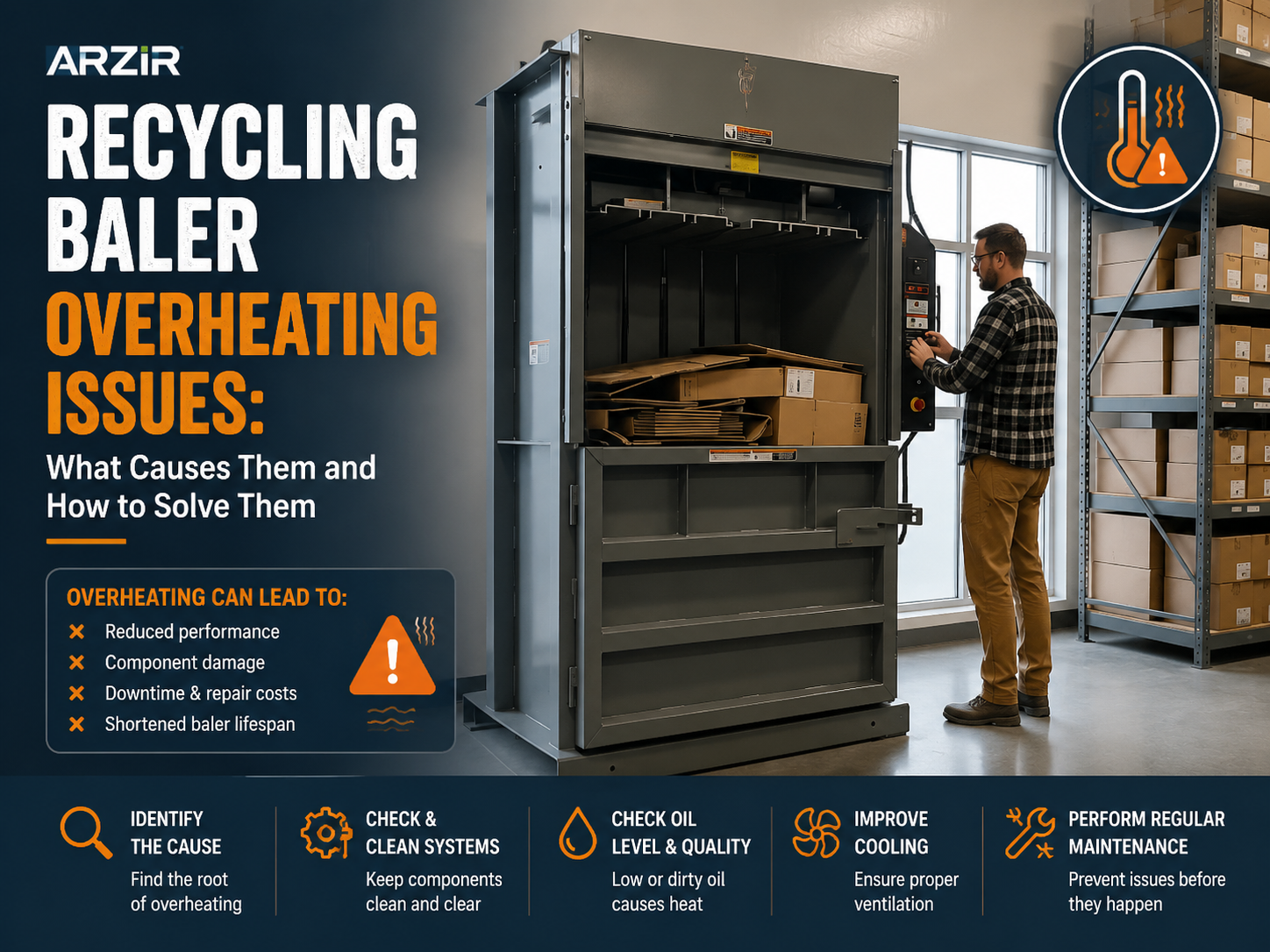 recycling baler overheating issues what causes them and how to solve them
