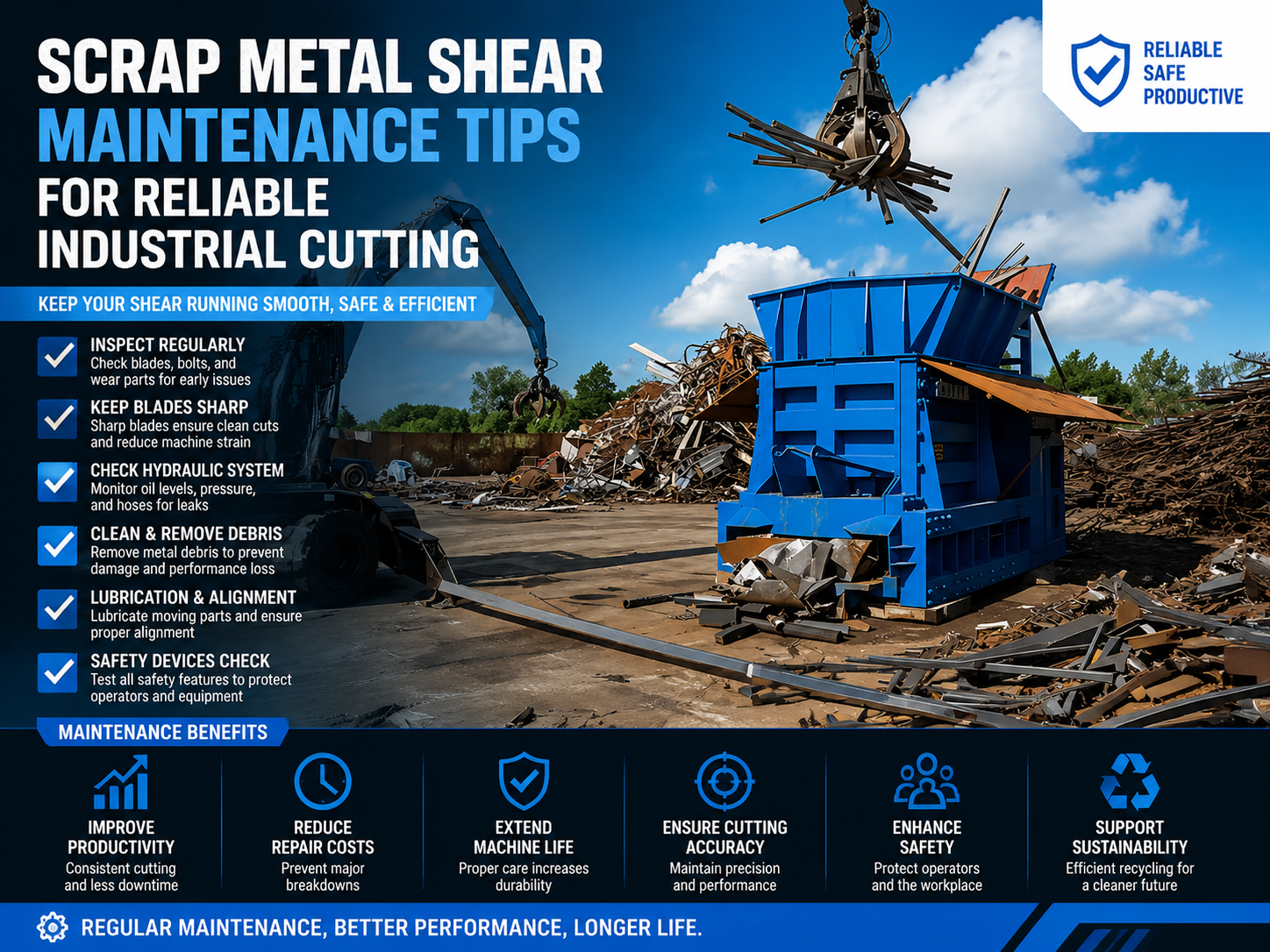 scrap metal shear maintenance tips for reliable industrial cutting 1
