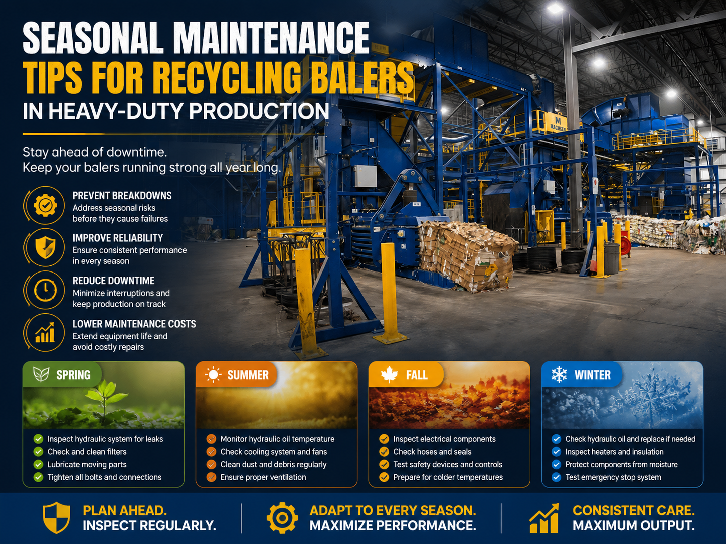 seasonal maintenance tips for recycling balers in heavy duty production 1
