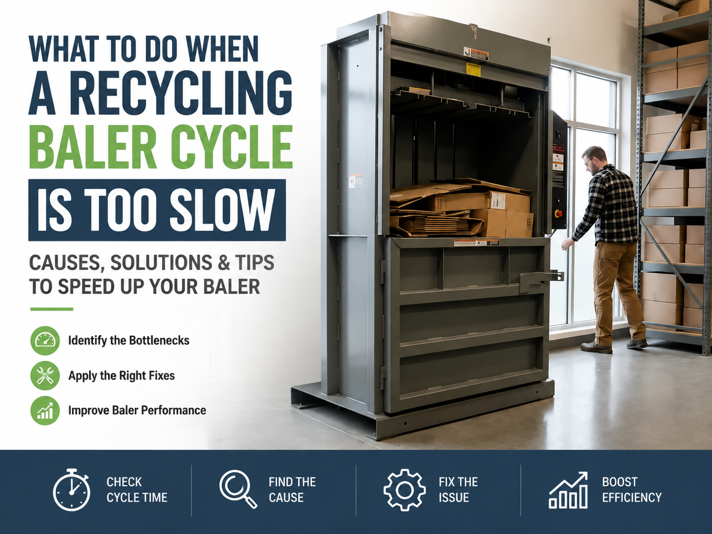 troubleshooting guide what to do when a recycling baler cycle is too slow