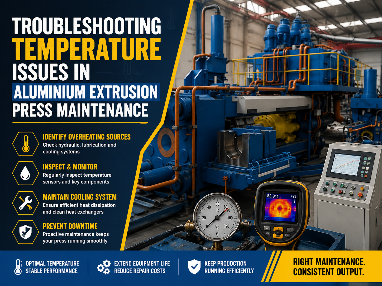 troubleshooting temperature issues in aluminium extrusion press maintenance 1