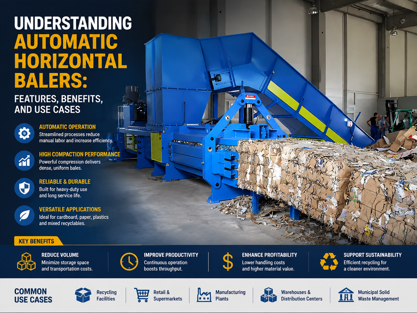 understanding automatic horizontal balers features benefits and use cases