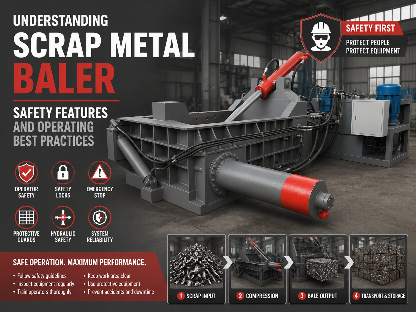 understanding scrap metal baler safety features and operating best practices 1
