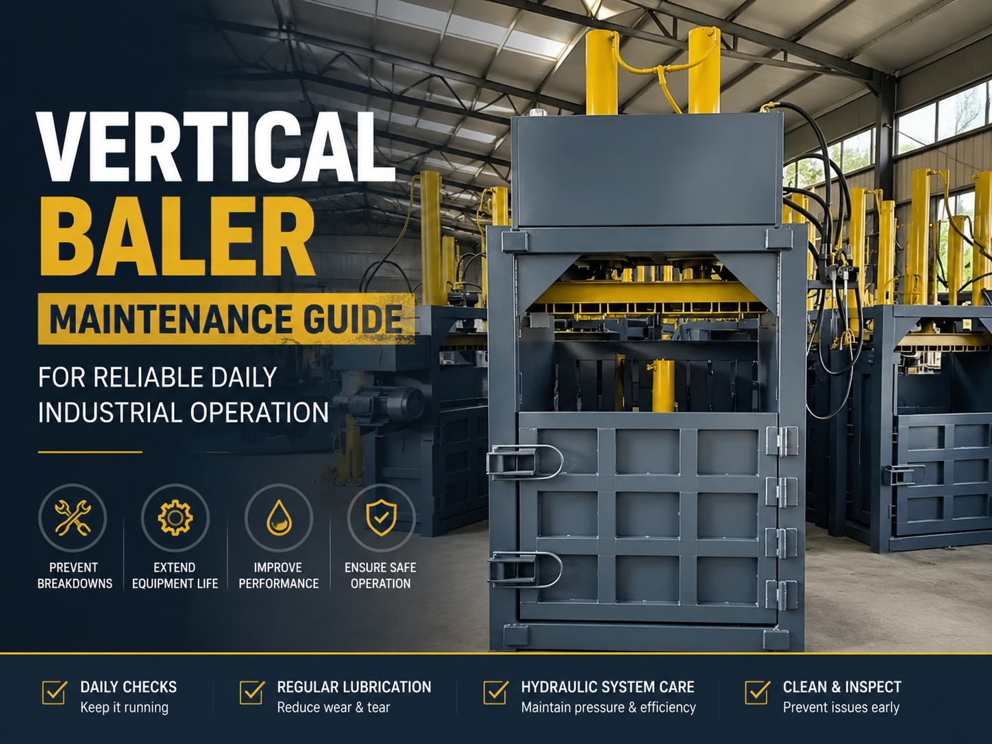 vertical baler maintenance guide for reliable daily industrial operation 1