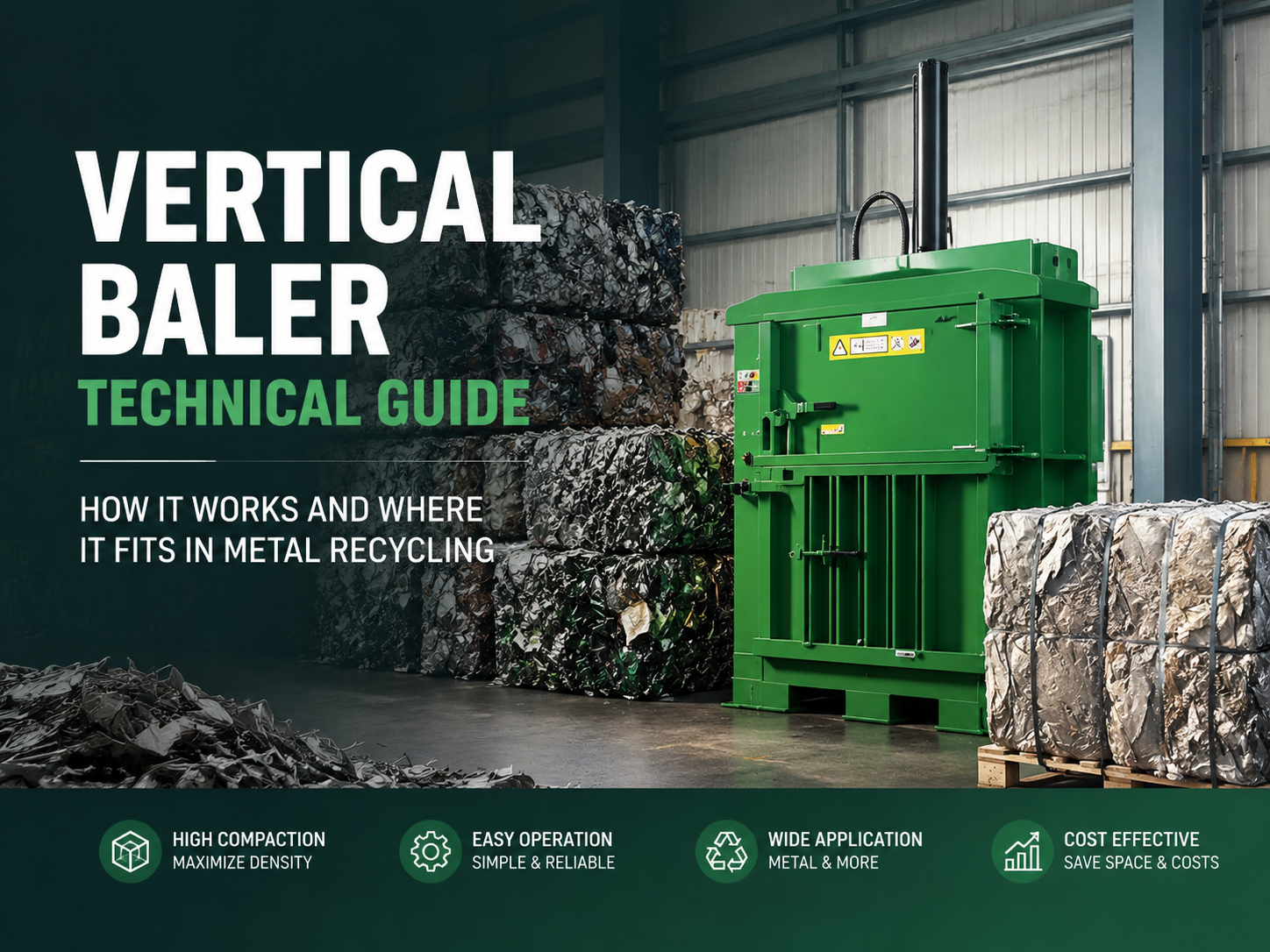 vertical baler technical guide how it works and where it fits in metal recycling