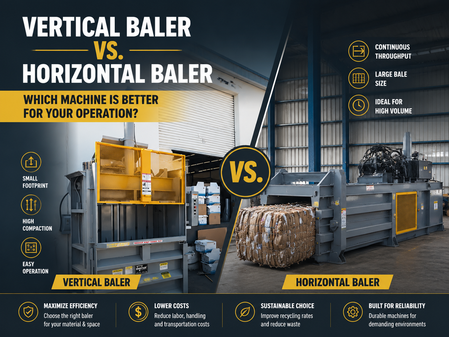 vertical baler vs horizontal baler which machine is better for your operation