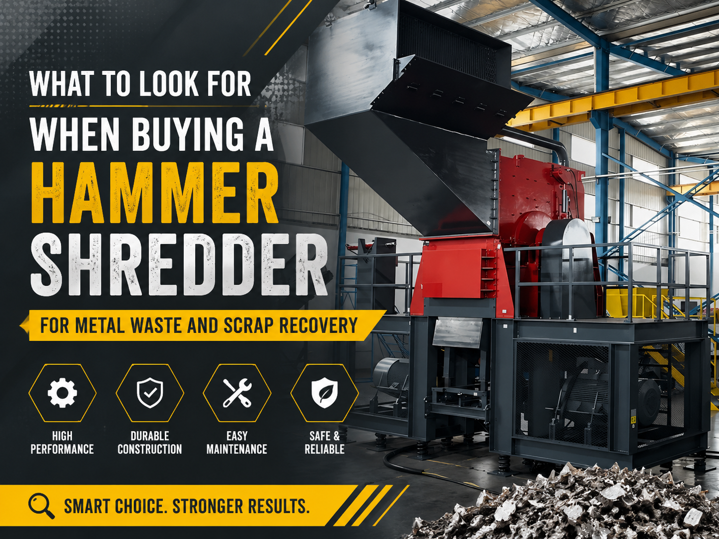 what to look for when buying a hammer shredder for metal waste and scrap recovery 1