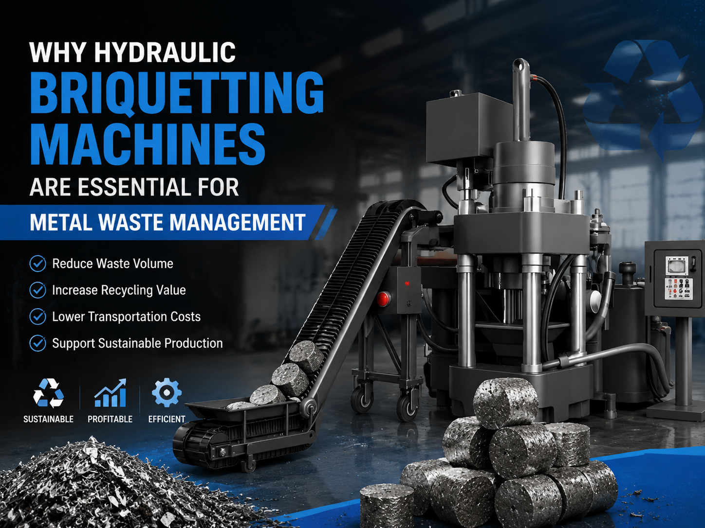 why hydraulic briquetting machines are essential for metal waste management 1