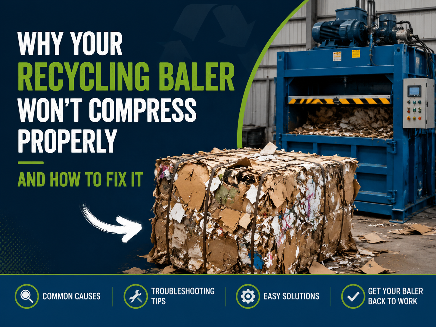 why your recycling baler won t compress properly and how to fix it
