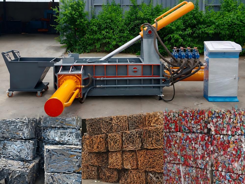 Scrap metal baler maintenance and inspection