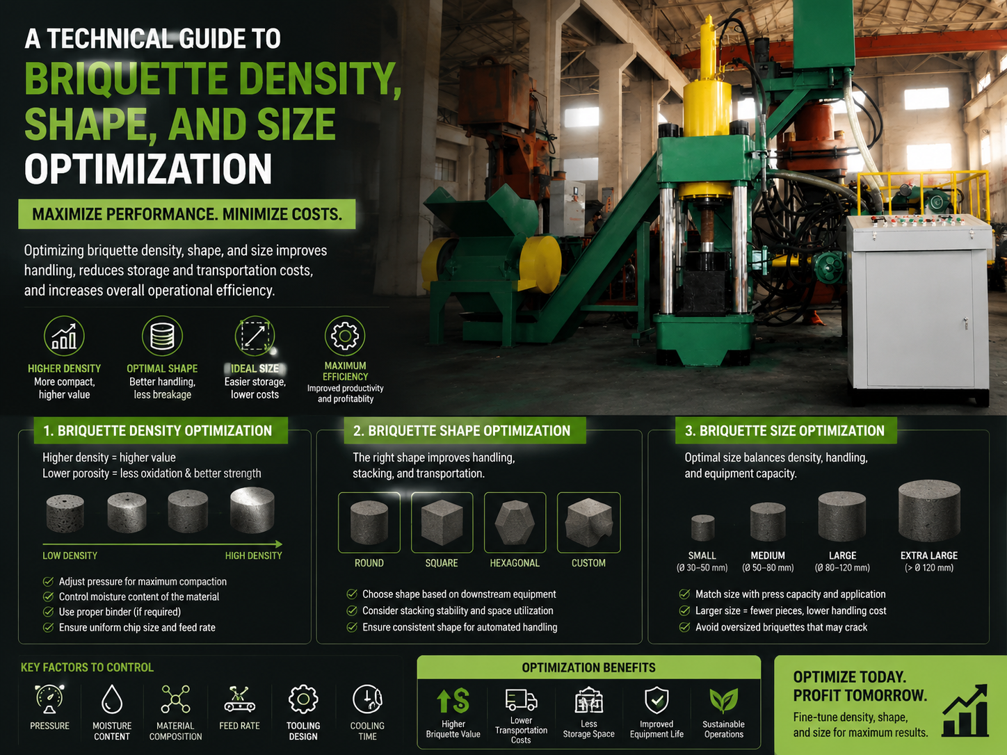 a technical guide to briquette density shape and size optimization 1