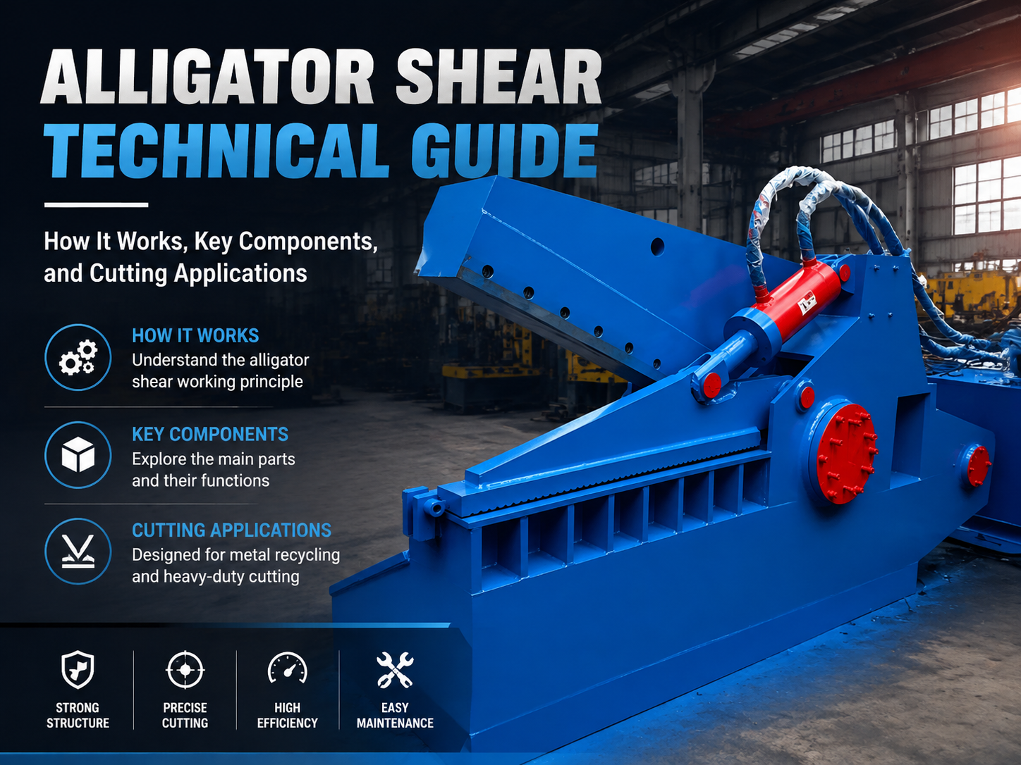 alligator shear technical guide how it works key components and cutting applications