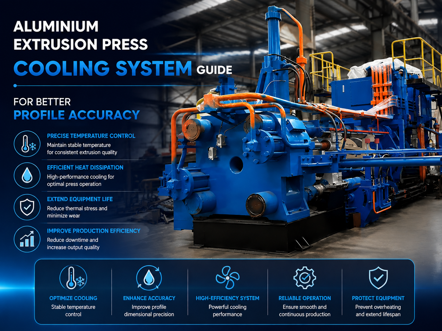 aluminium extrusion press cooling system guide for better profile accuracy 1