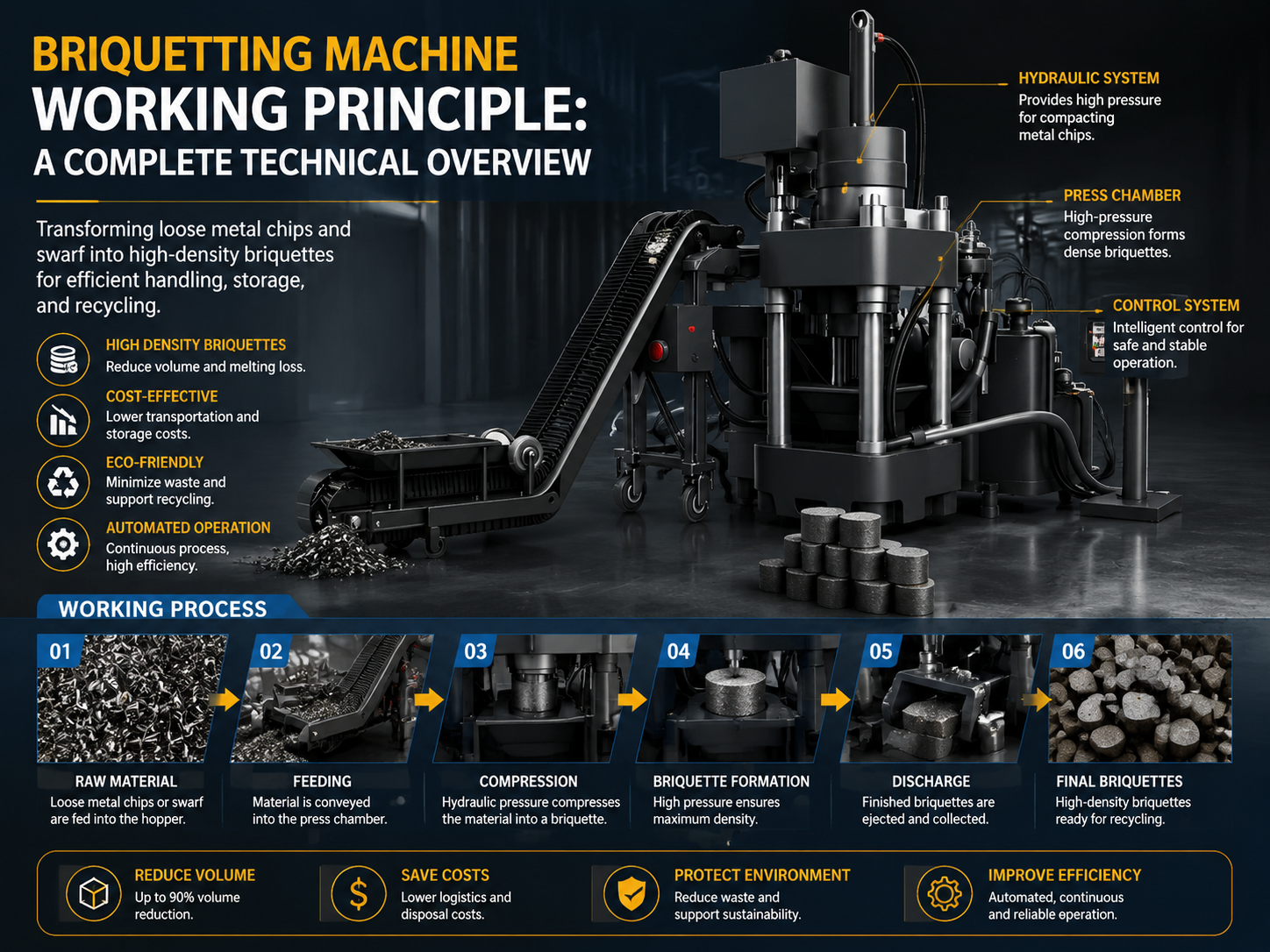 briquetting machine working principle a complete technical overview