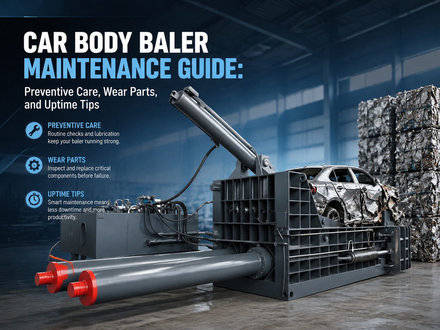 car body baler maintenance guide preventive care wear parts and uptime tips