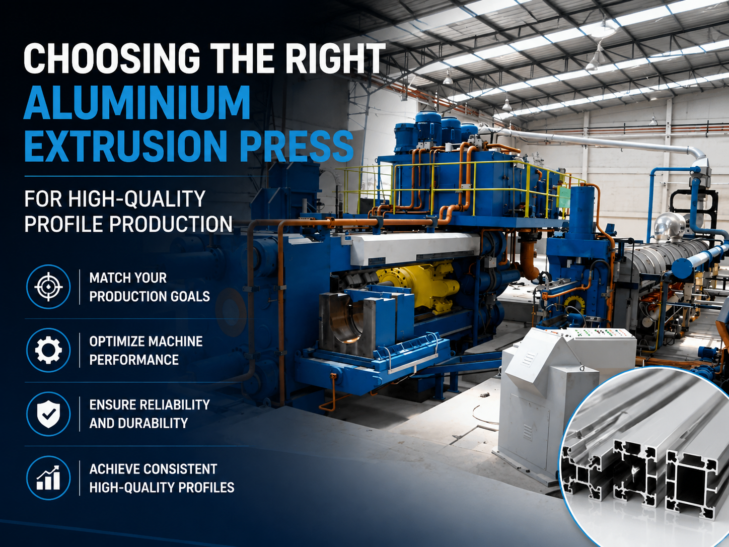 choosing the right aluminium extrusion press for high quality profile production