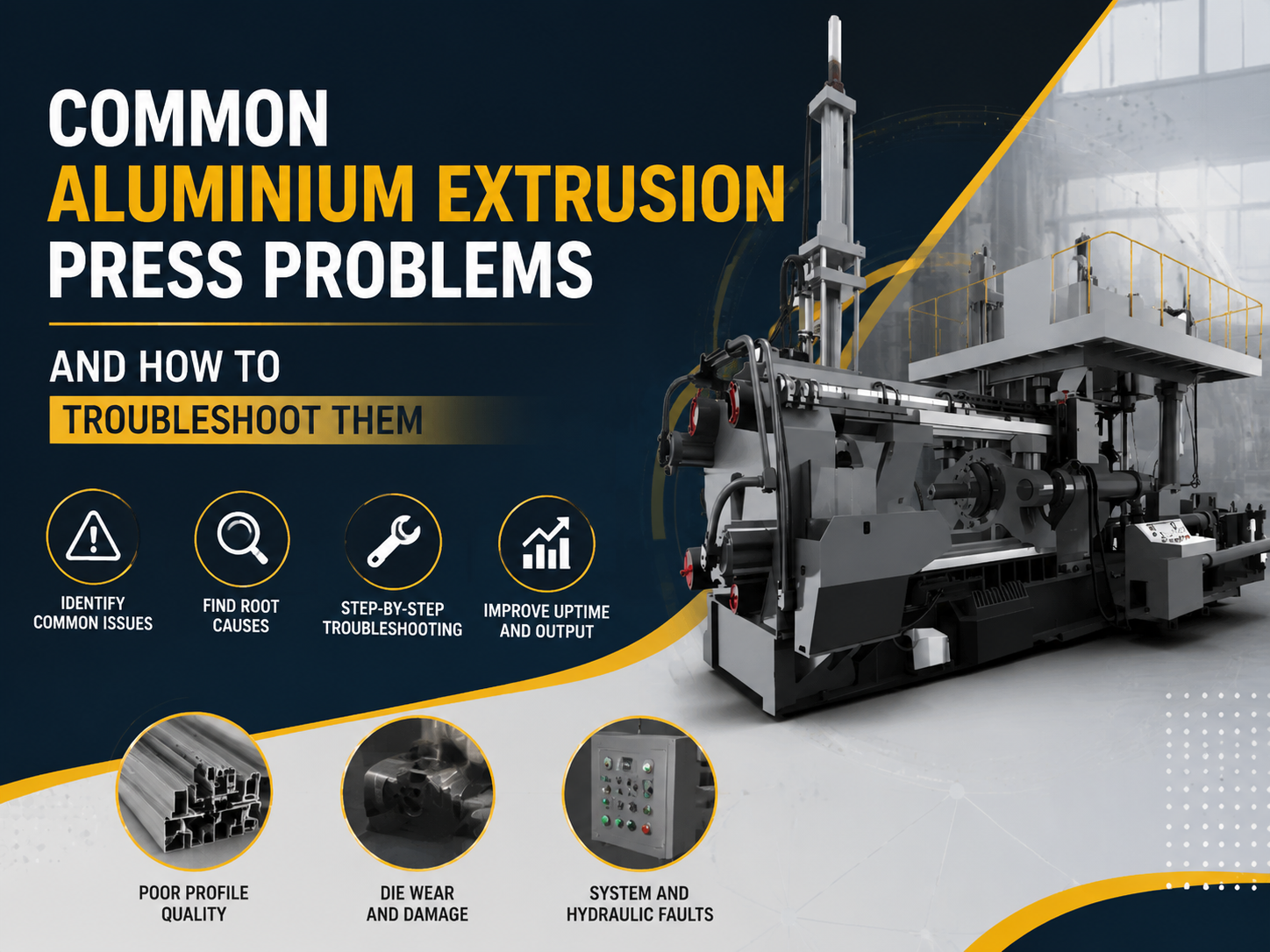 common aluminium extrusion press problems and how to troubleshoot them a comprehensive gui