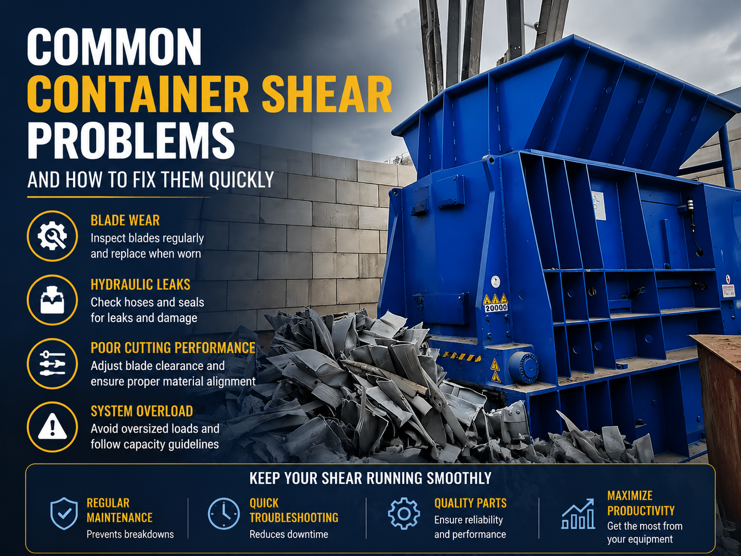 common container shear problems and how to fix them quickly a comprehensive technical guid