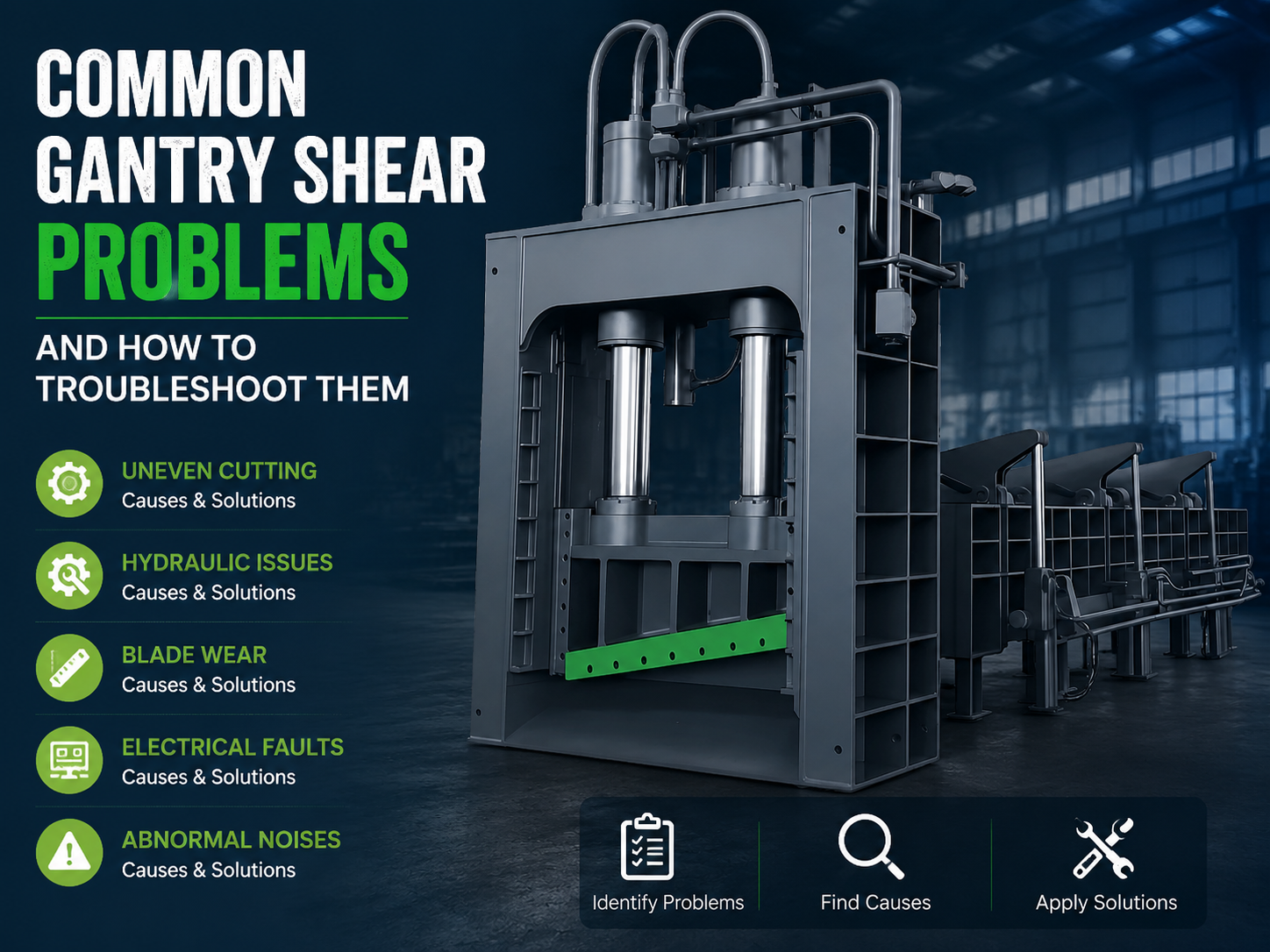 common gantry shear problems and how to troubleshoot them a technical guide