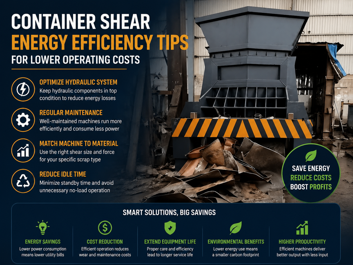 container shear energy efficiency tips for lower operating costs a technical guide