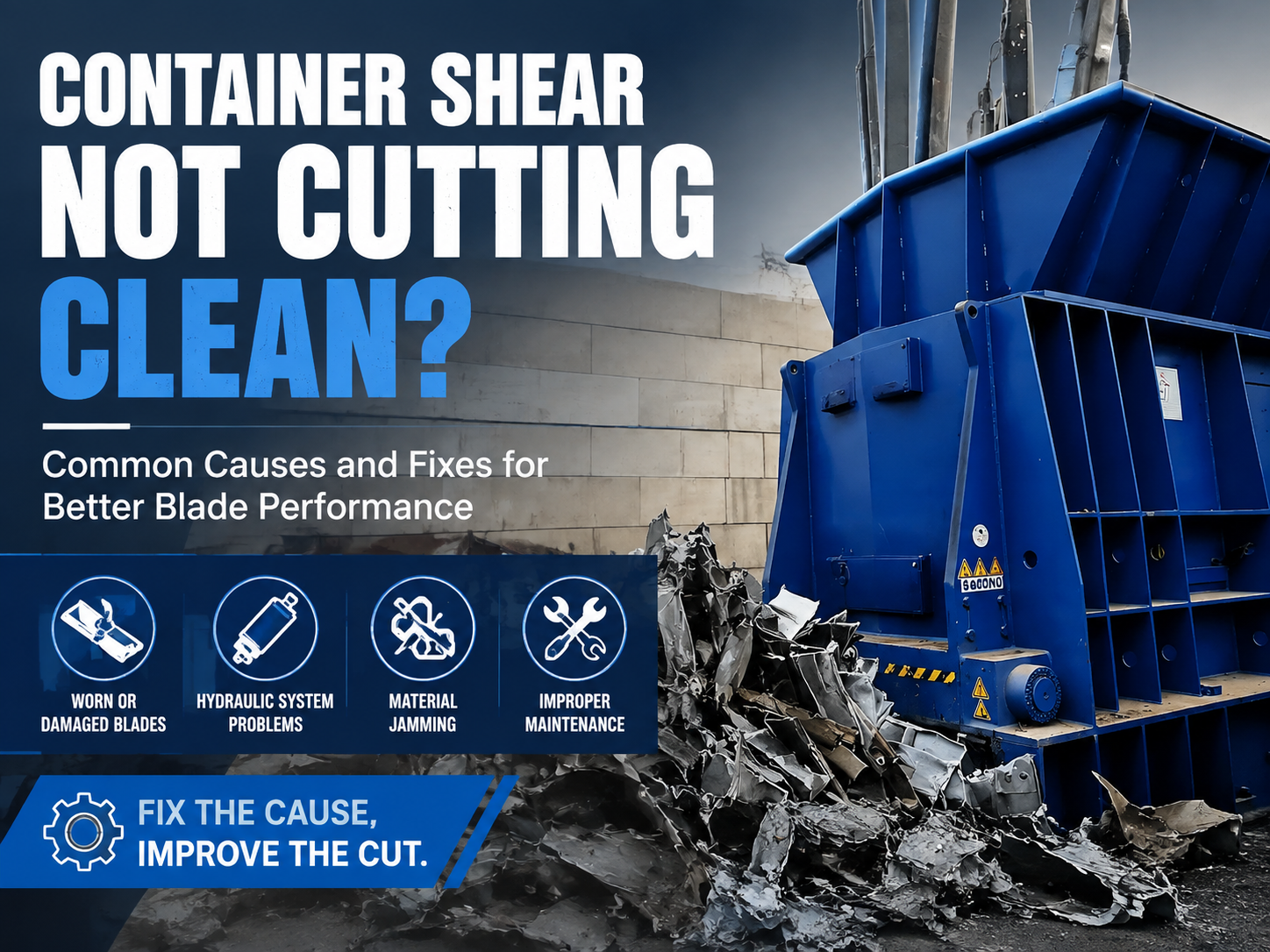 container shear not cutting cleanly common causes and fixes for better blade performance