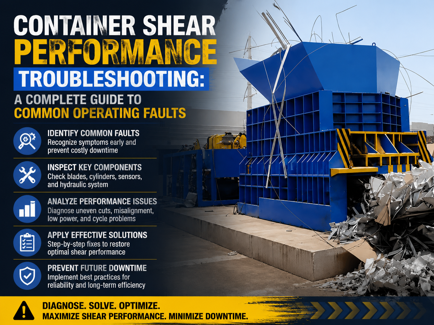 container shear performance troubleshooting a complete guide to common operating faults
