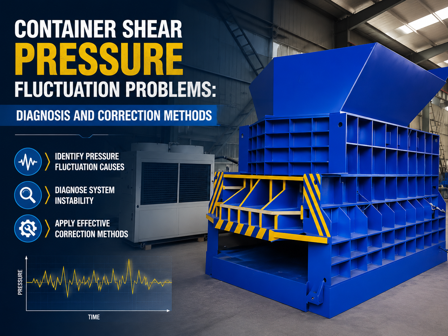 container shear pressure fluctuation problems diagnosis and correction methods