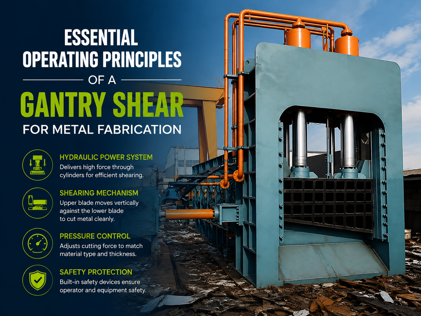essential operating principles of a gantry shear for metal fabrication a comprehensive tec