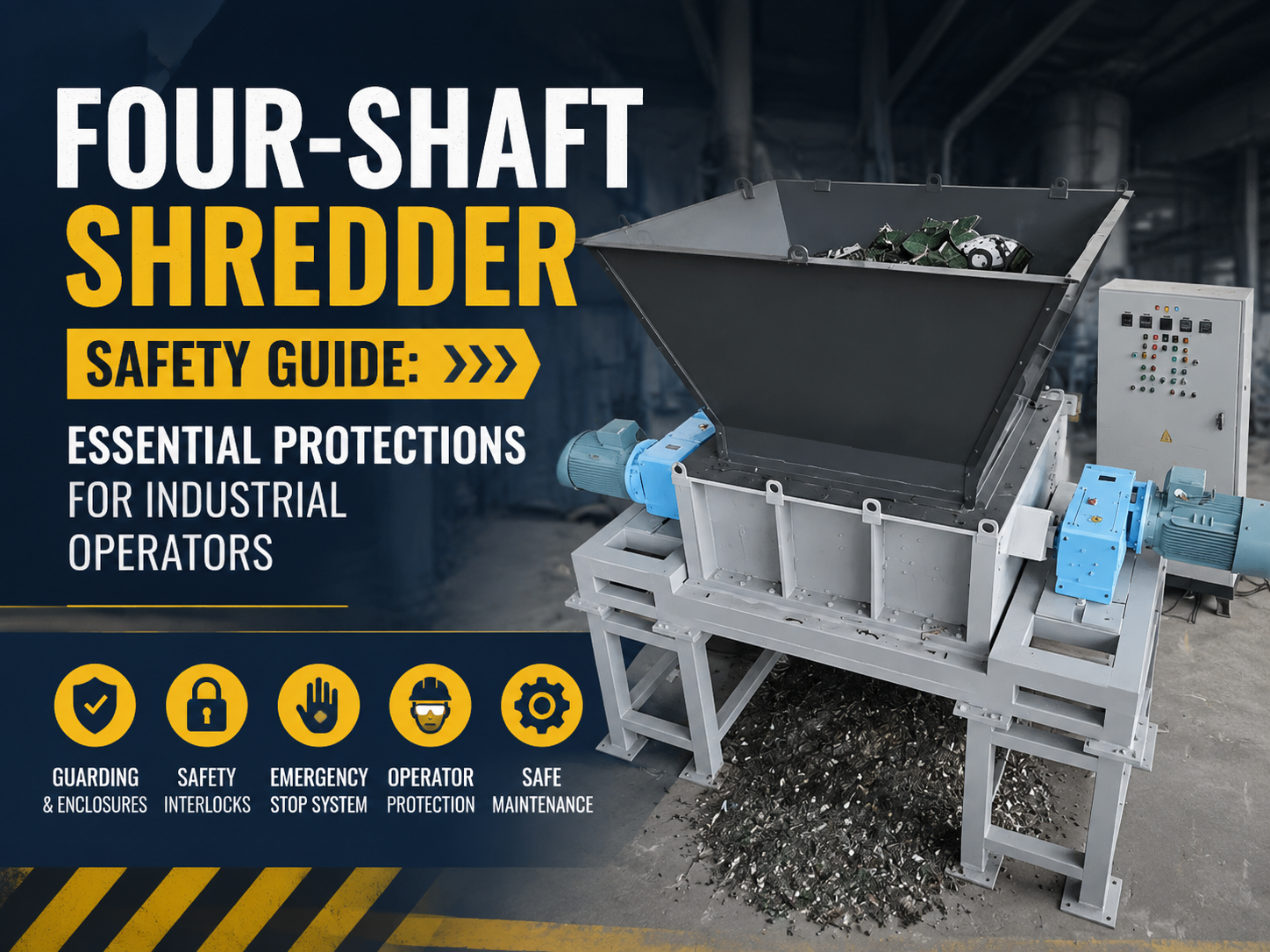four shaft shredder safety guide essential protections for industrial operators