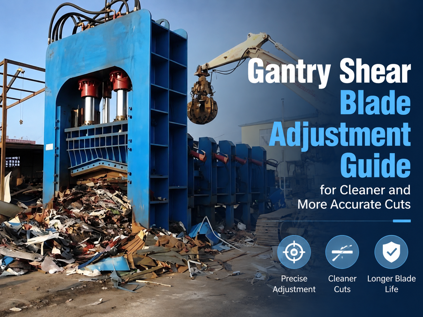 gantry shear blade adjustment guide for cleaner and more accurate cuts 1