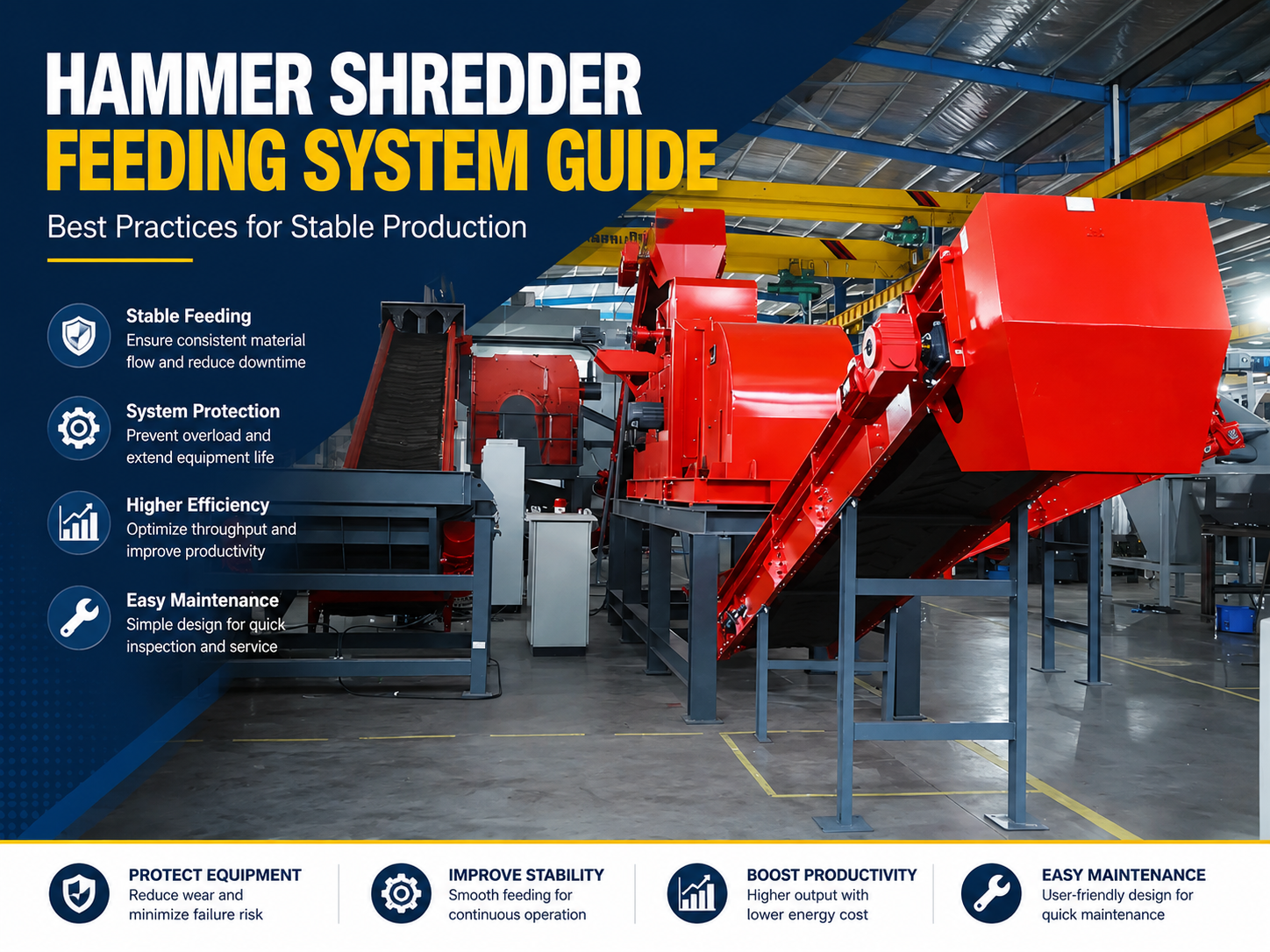 hammer shredder feeding system guide best practices for stable production