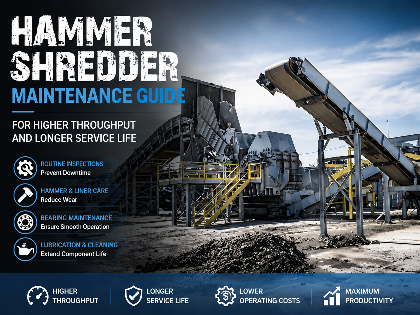 hammer shredder maintenance guide for higher throughput and longer service life 1