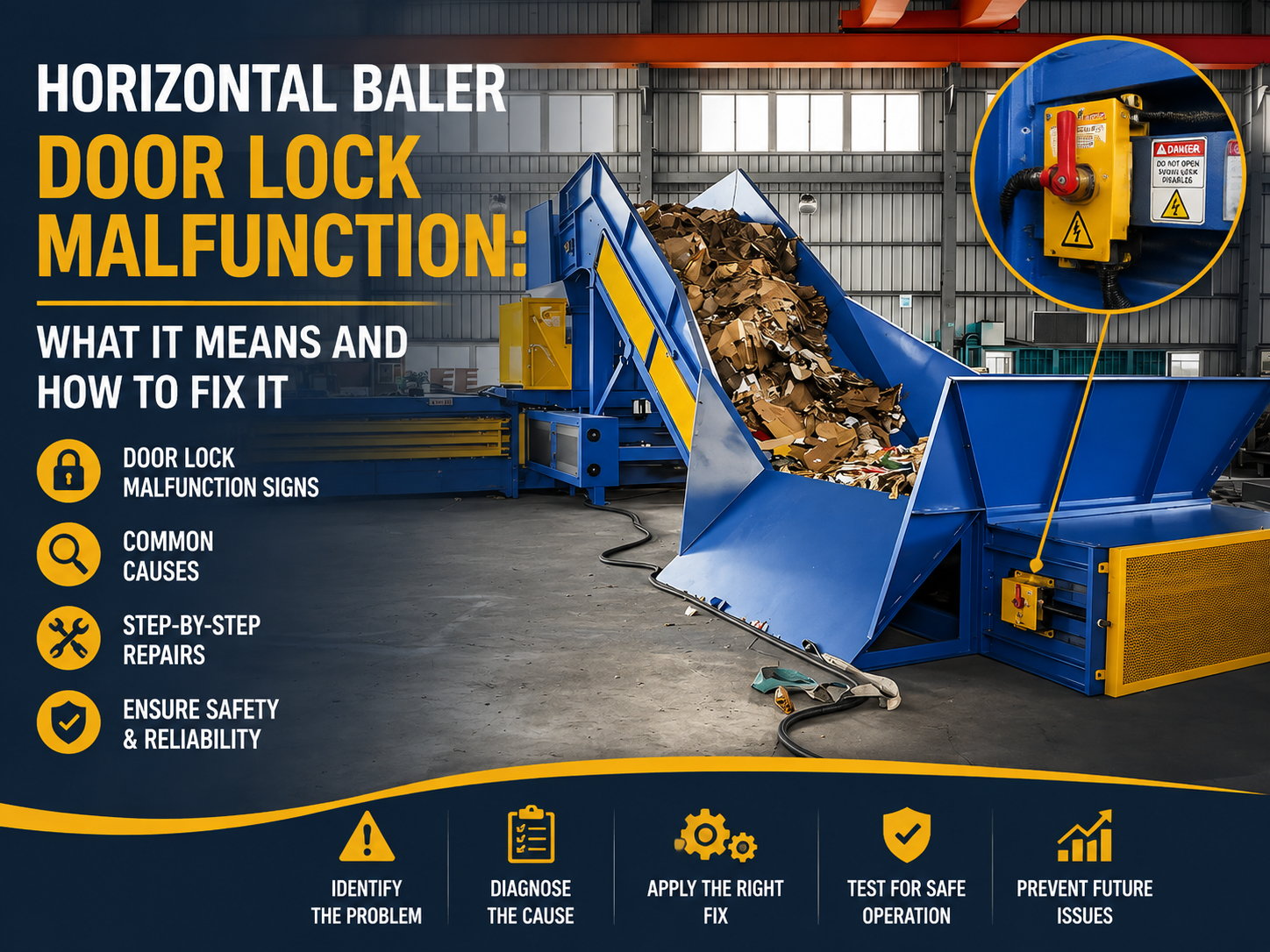 horizontal baler door lock malfunction what it means and how to fix it