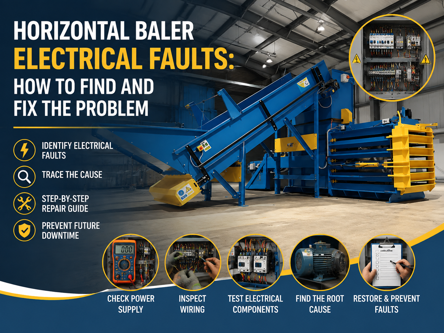 horizontal baler electrical faults how to find and fix the problem