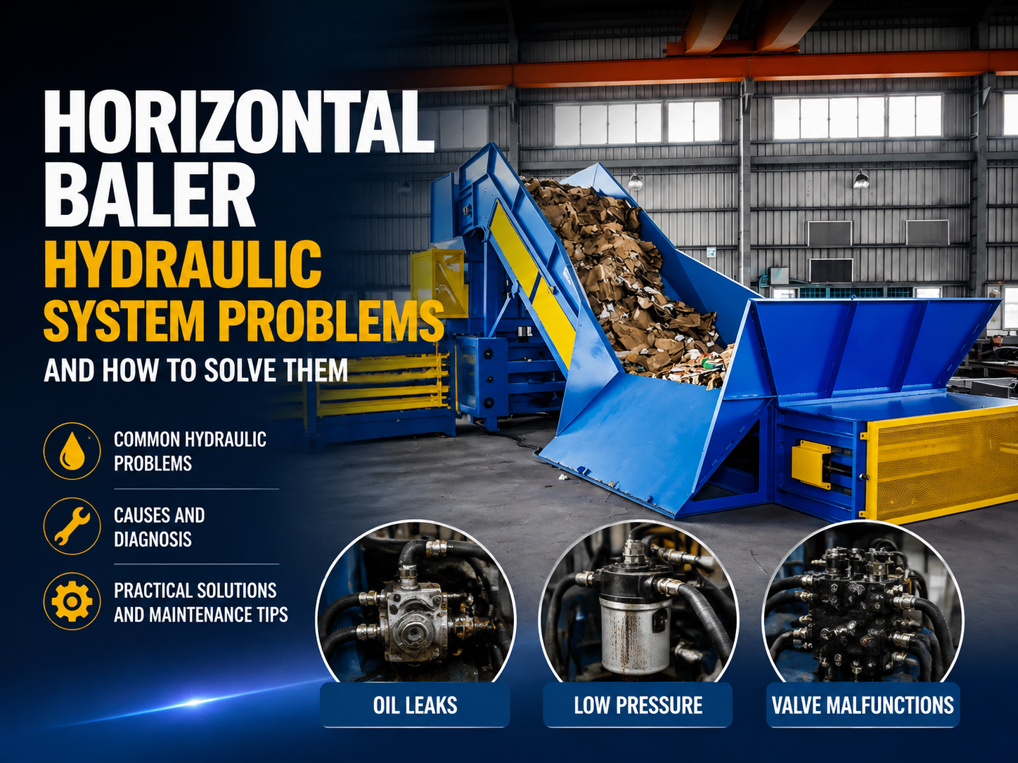 horizontal baler hydraulic system problems and how to solve them a comprehensive maintenan