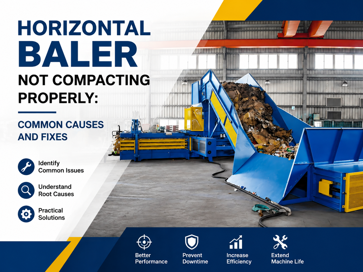 horizontal baler not compacting properly common causes and