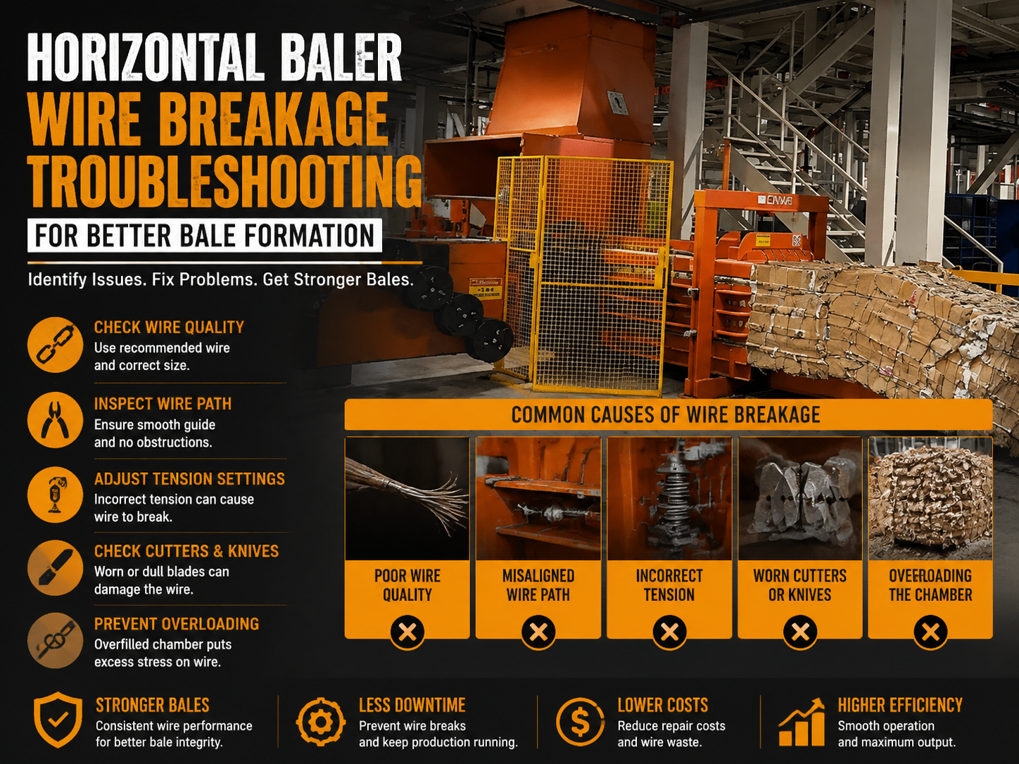 horizontal baler wire breakage troubleshooting for better bale formation a comprehensive g