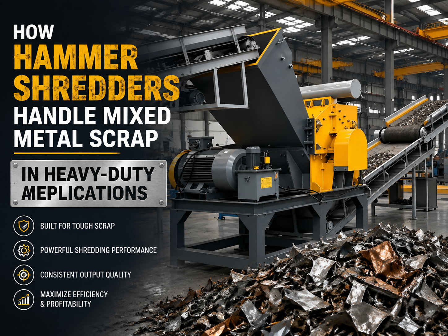 how hammer shredders handle mixed metal scrap in heavy duty applications 2