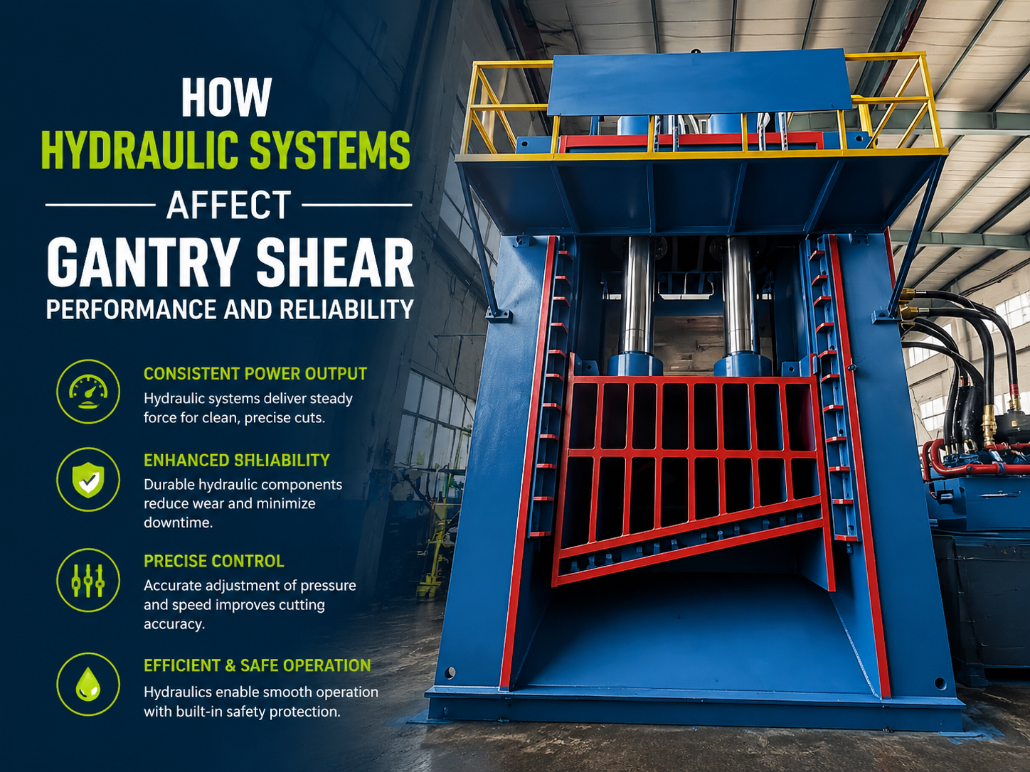 how hydraulic systems affect gantry shear performance and reliability 1