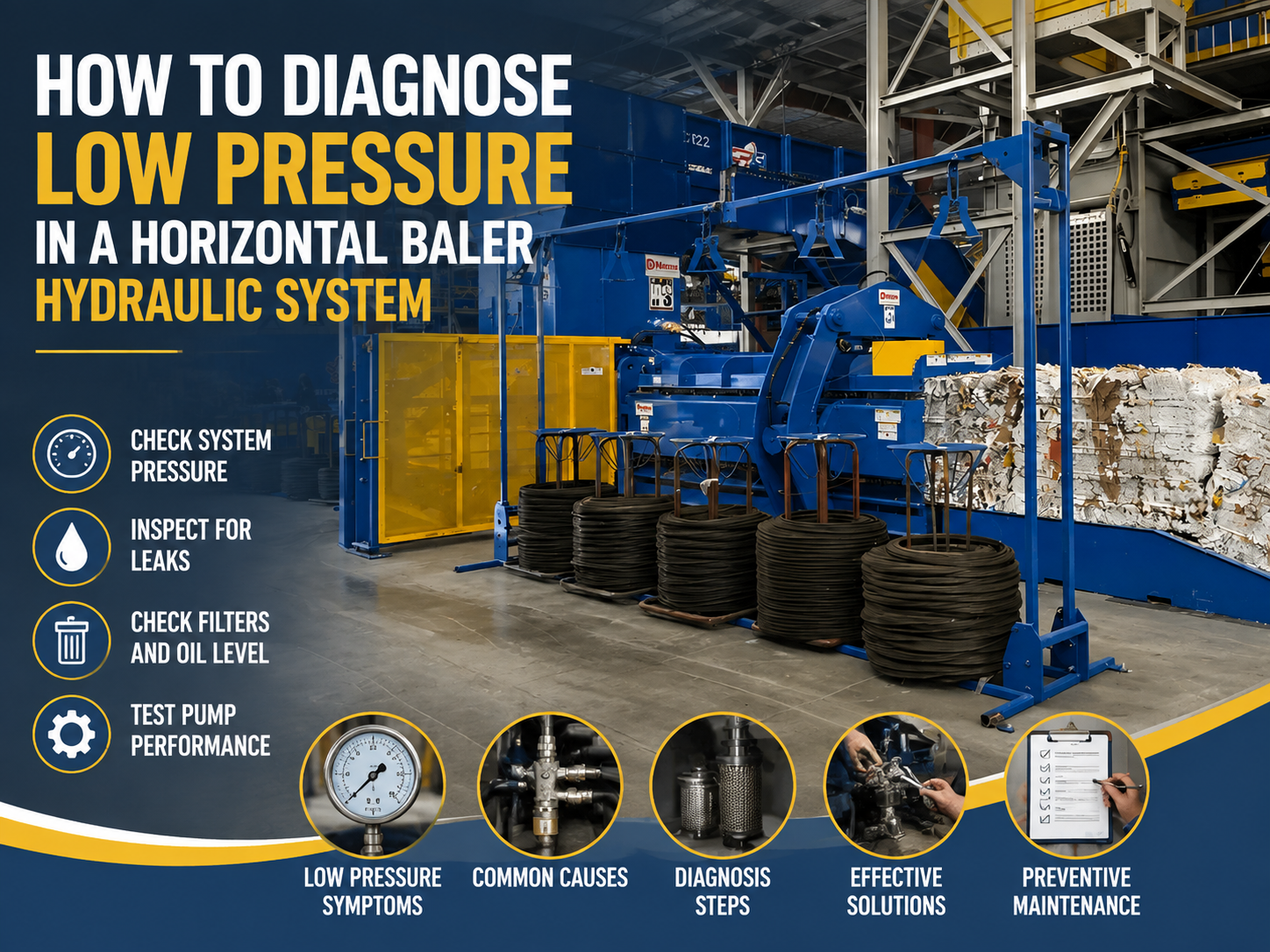 how to diagnose low pressure in a horizontal baler hydraulic system a comprehensive harsle