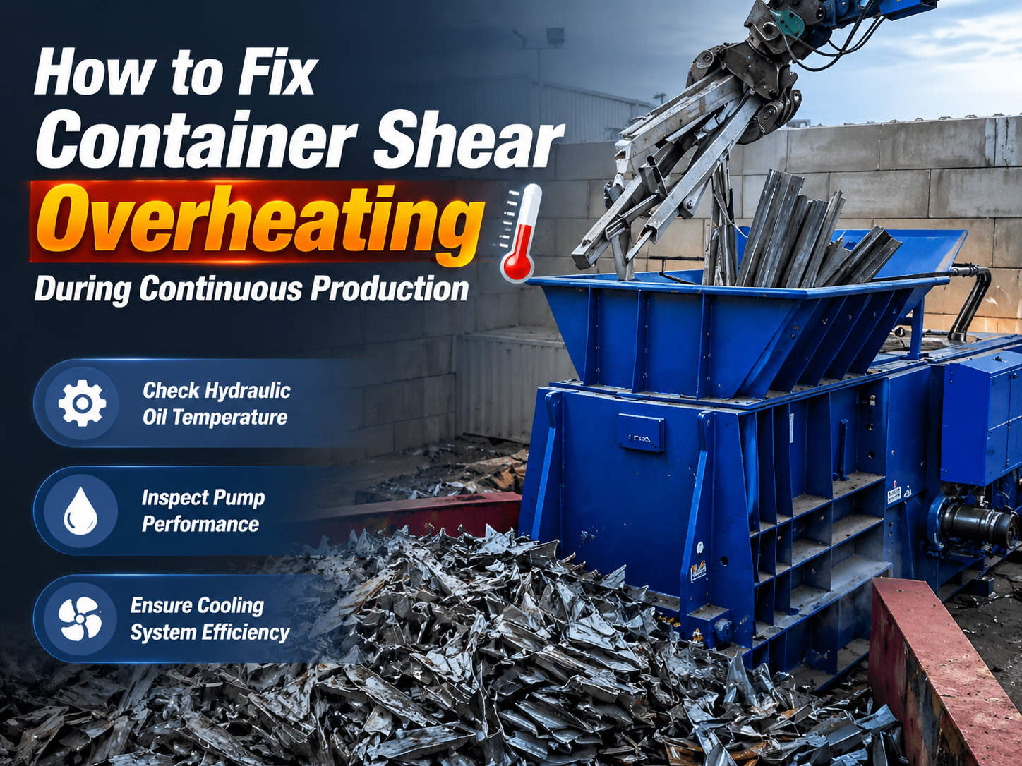 how to fix container shear overheating during continuous production a comprehensive harsle