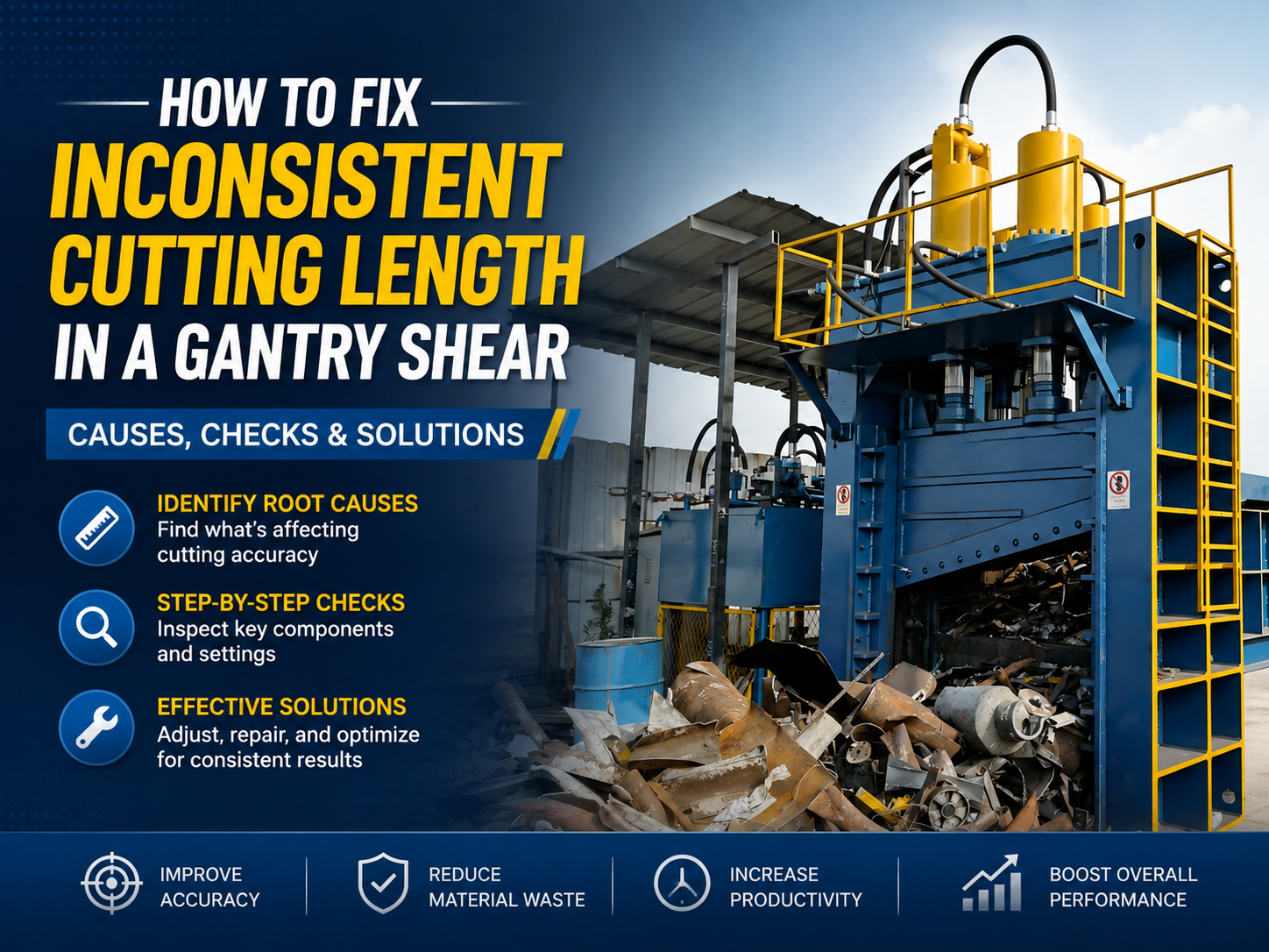 how to fix inconsistent cutting length in a gantry shear a comprehensive troubleshooting g