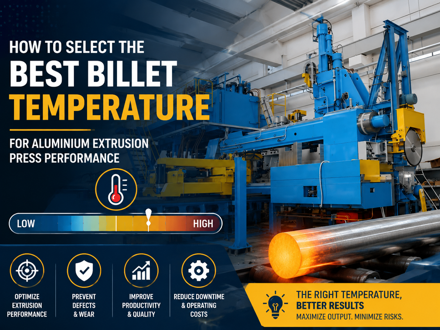 how to select the best billet temperature for aluminium extrusion press performance 1