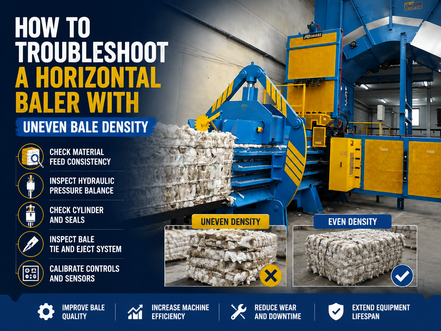 how to troubleshoot a horizontal baler with uneven bale density a comprehensive guide