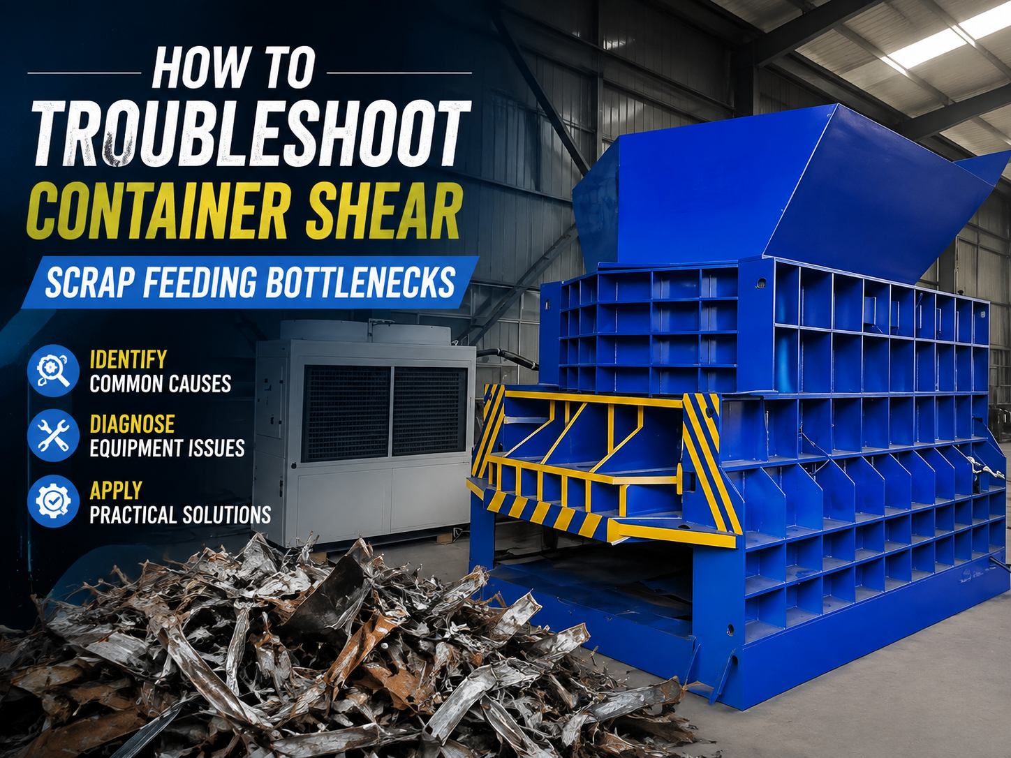 how to troubleshoot container shear scrap feeding bottlenecks a comprehensive harsle guide