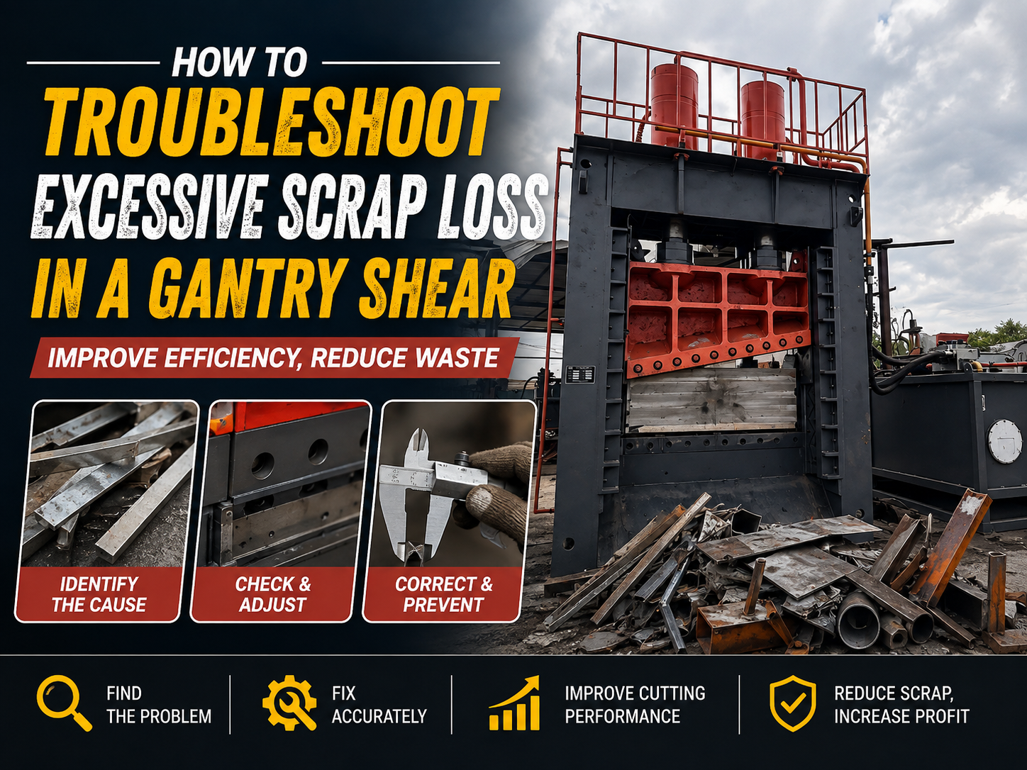 how to troubleshoot excessive scrap loss in a gantry shear operation a comprehensive guide